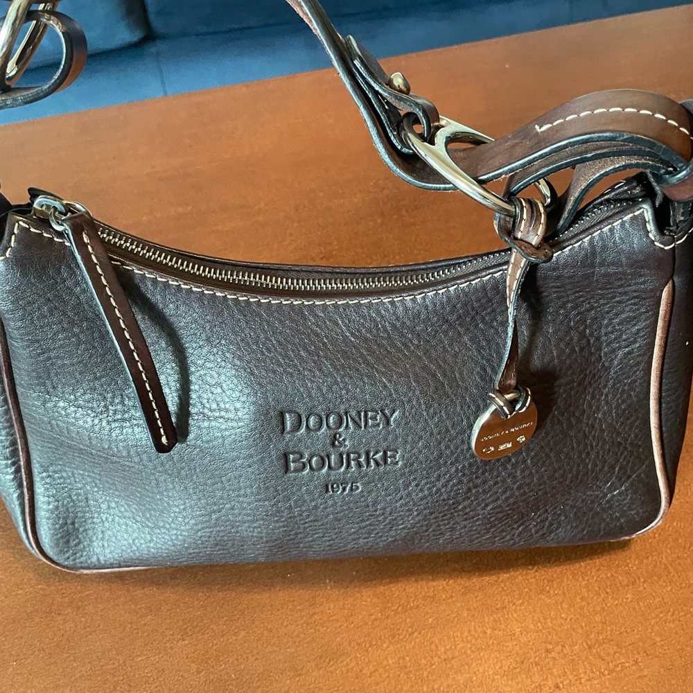Brown Leather Dooney Hobo